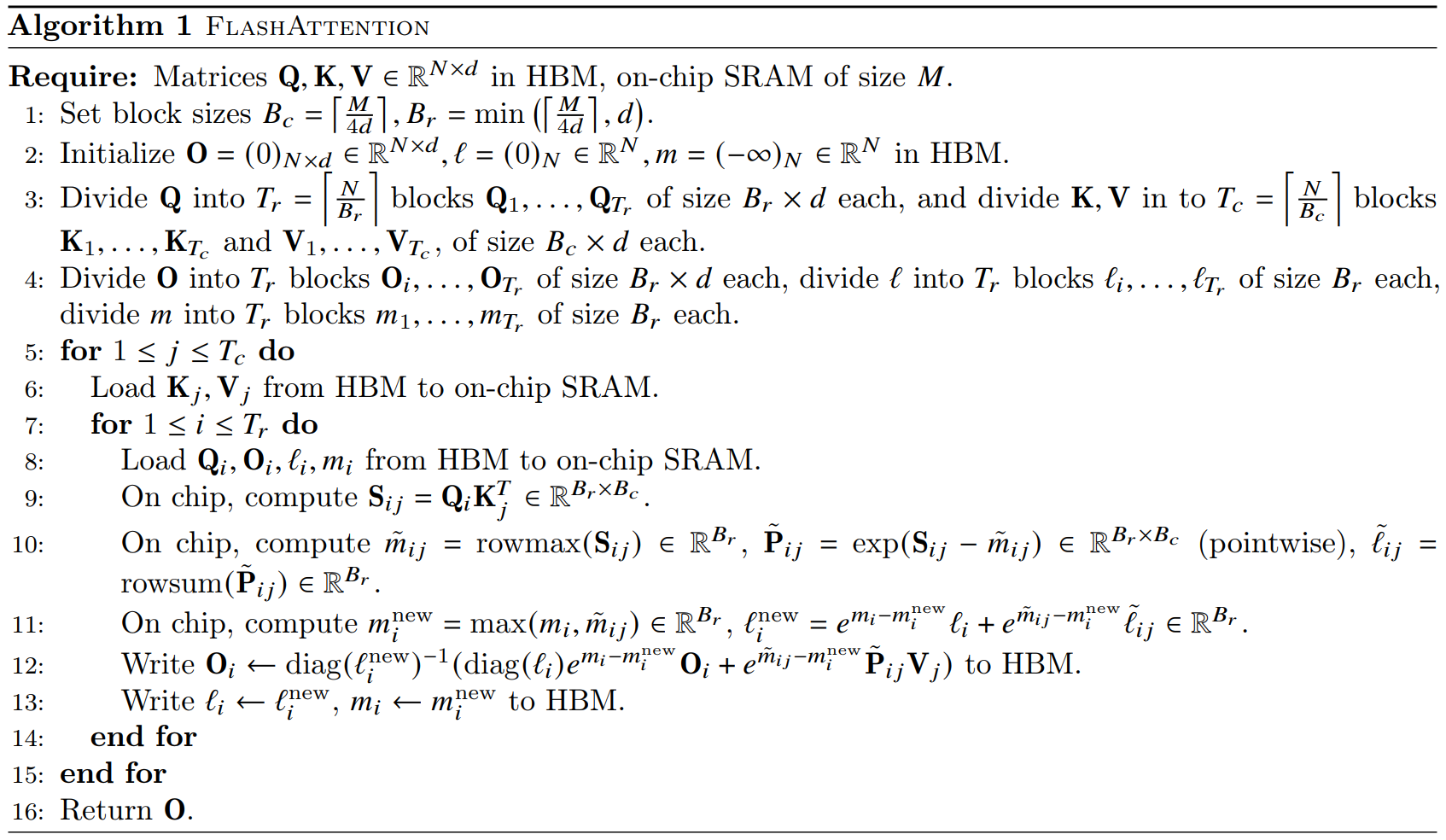 From FlashAttention: Fast and Memory-Efficient Exact Attention with IO-Awareness